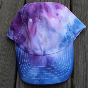 Purple and Blue Tie Dye Hat